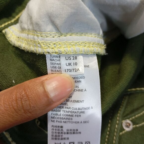 BDG Jogger Pants Green 100% Cotton With Pockets - Size 28 - Picture 3 of 12